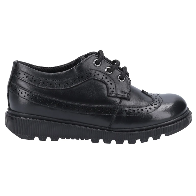 Hush Puppies Schulschuhe „Felicity“ aus Leder für Mädchen – Schwarz
