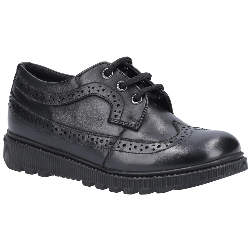 Hush Puppies Schulschuhe „Felicity“ aus Leder für Mädchen – Schwarz