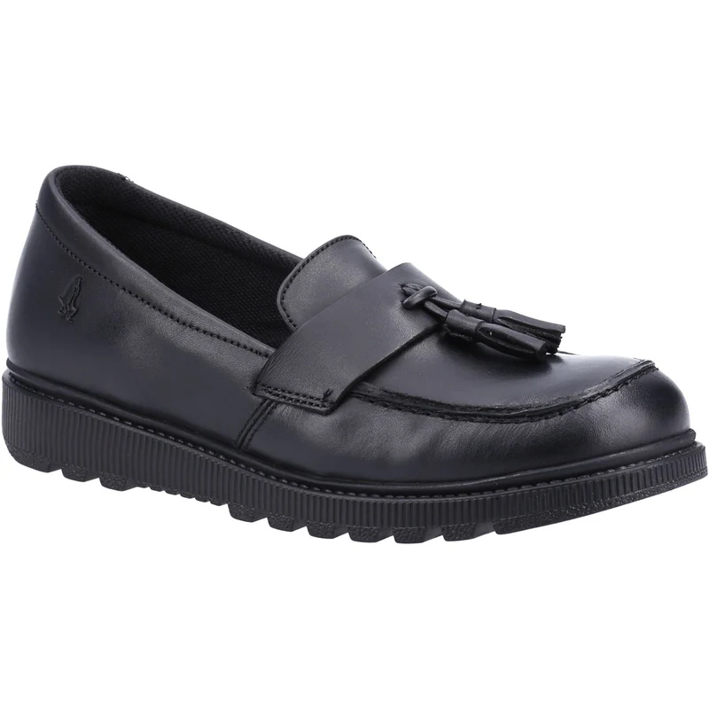Hush Puppies Mädchen-Schulschuhe „Faye“ aus Leder – Schwarz
