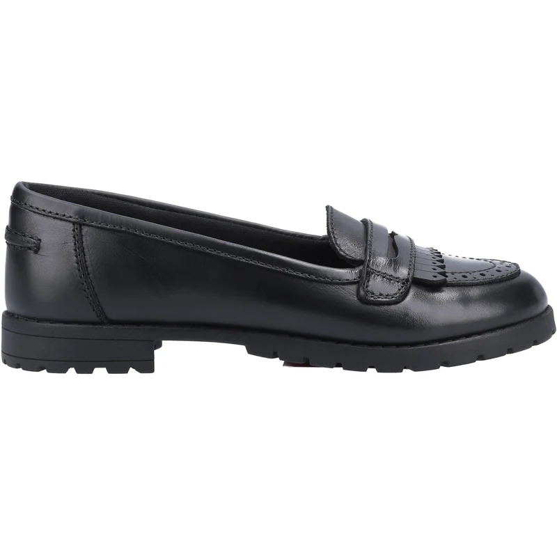 Hush Puppies Schulschuhe „Emer“ aus Leder für Mädchen – Schwarz
