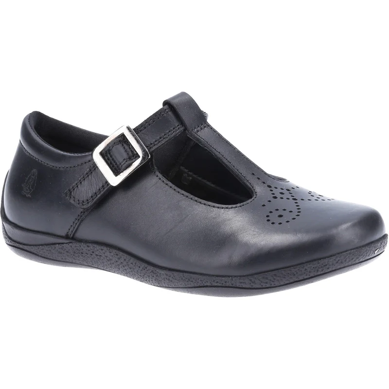 Hush Puppies Schulschuhe Eliza aus Leder für Mädchen – Schwarz