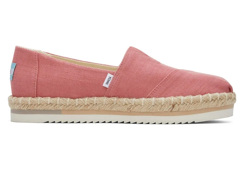 TOMS Alpargata Platform Eco Rope Espadrille für Damen - Faded Rose