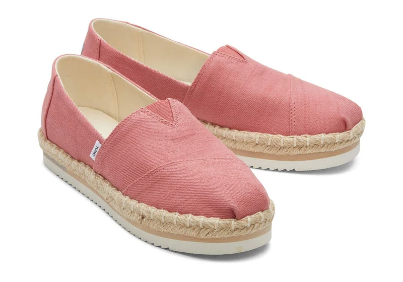 TOMS Alpargata Platform Eco Rope Espadrille für Damen - Faded Rose