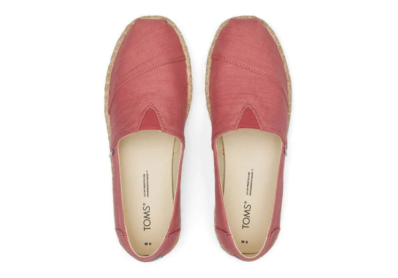 TOMS Alpargata Platform Eco Rope Espadrille für Damen - Faded Rose