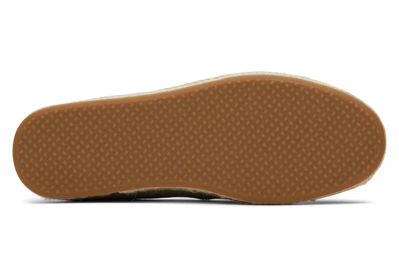 TOMS Damen Santiago Wildleder-Espadrille – Vetivergrau