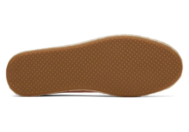 TOMS Damen-Espadrille „Santiago“ aus gewaschenem Canvas – Pfirsich-Blush