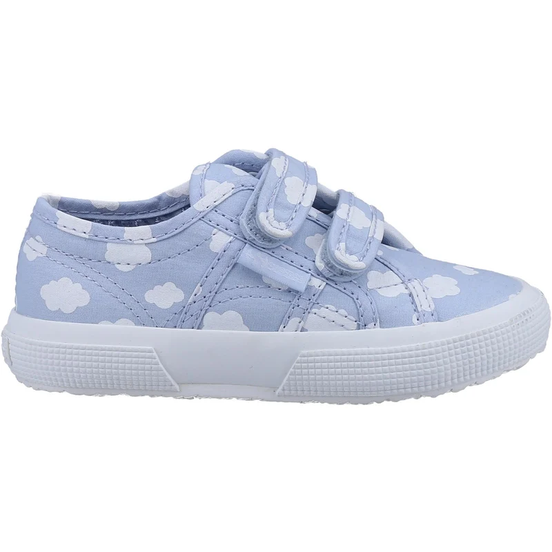 Superga Unisex-Sneaker 2750 Cloud Print für Kinder – Blau