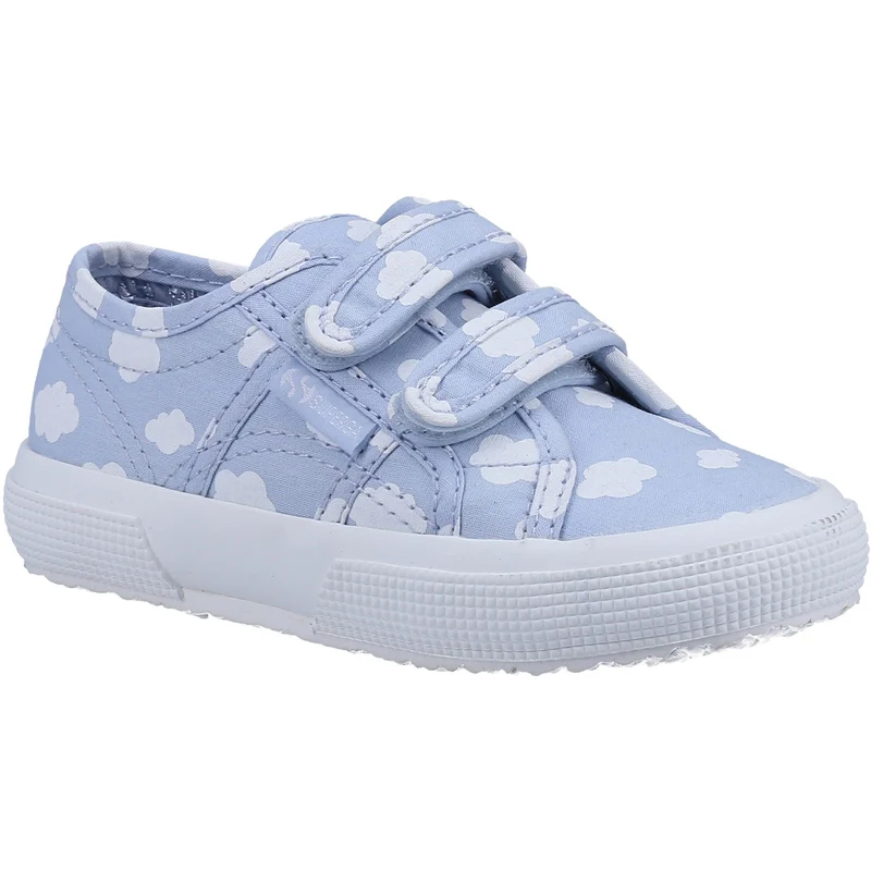 Superga Unisex-Sneaker 2750 Cloud Print für Kinder – Blau
