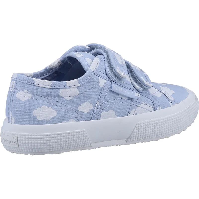 Superga Unisex-Sneaker 2750 Cloud Print für Kinder – Blau