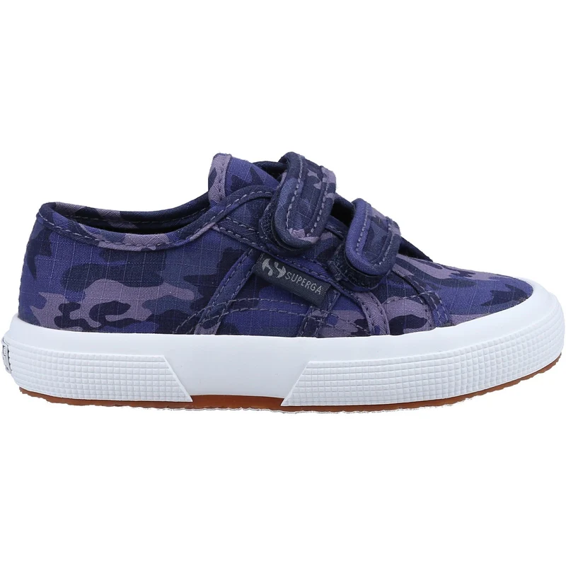 Superga Kinder Unisex 2750 Camo Ripstop Trainer – Blau