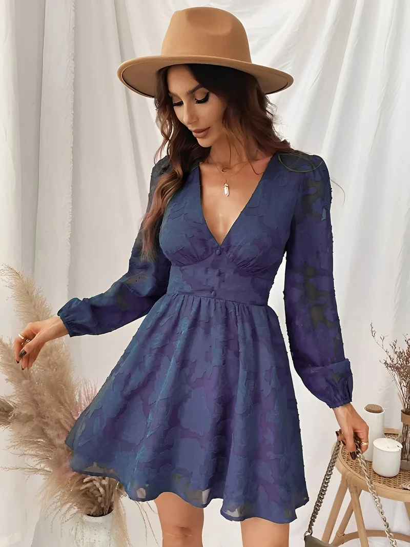 Thea - Stilvolles Mini-Kleid in A-Linie für Damen