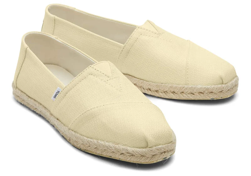 TOMS Damen Alpargata Eco Rope Espadrille – Pale Lemon