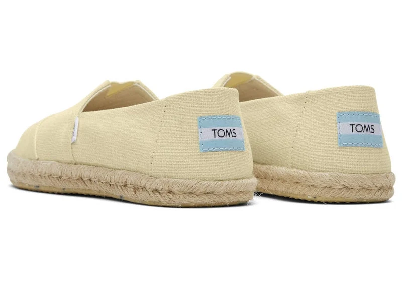 TOMS Damen Alpargata Eco Rope Espadrille – Pale Lemon
