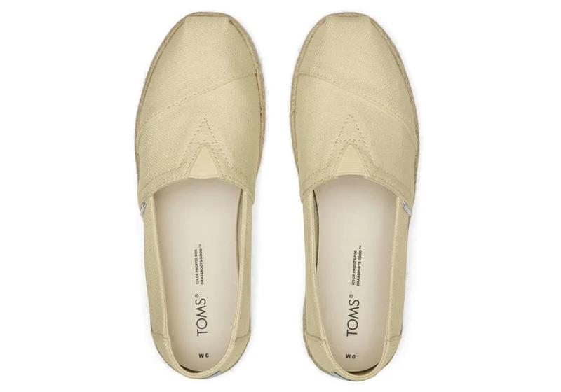 TOMS Damen Alpargata Eco Rope Espadrille – Pale Lemon