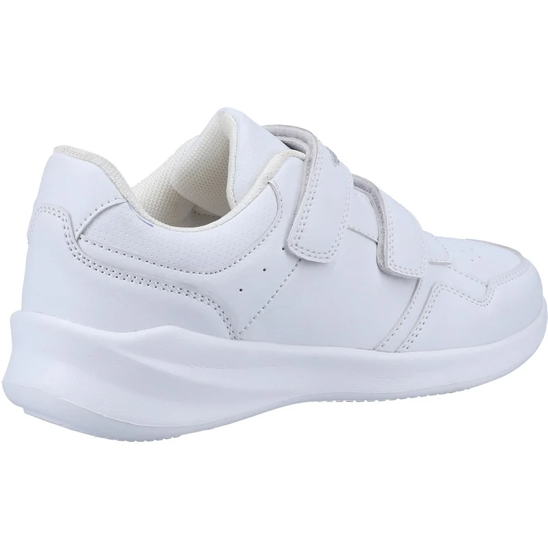 Hush Puppies Kinder-Sneaker aus meliertem Leder – Weiß
