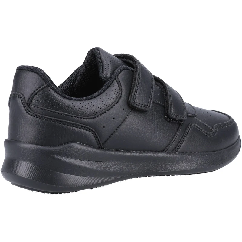 Hush Puppies Schulschuhe aus meliertem Leder für Kinder – Schwarz