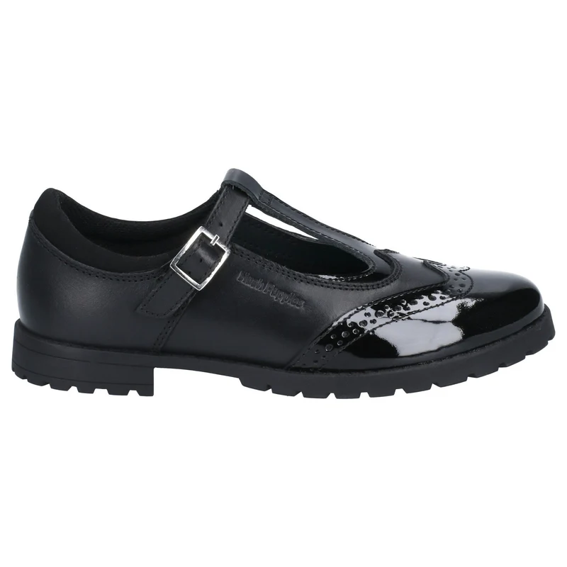 Hush Puppies Schulschuhe Maisie aus Leder für Mädchen – Schwarz