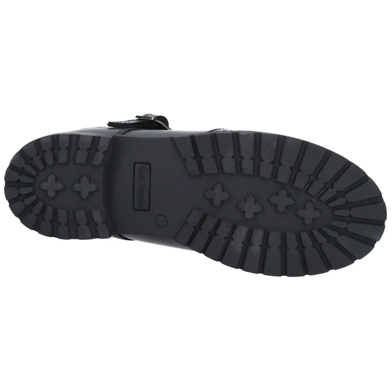 Hush Puppies Schulschuhe Maisie aus Leder für Mädchen – Schwarz