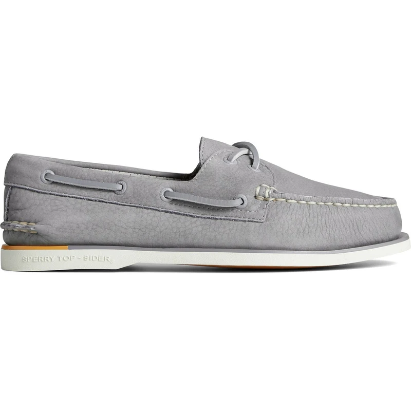 Sperry Authentische Original 2-Loch-Bootsschuhe aus Nubukleder in Gold für Herren – Grau