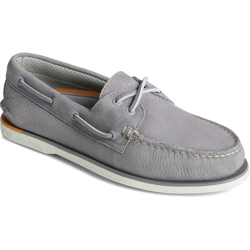 Sperry Authentische Original 2-Loch-Bootsschuhe aus Nubukleder in Gold für Herren – Grau