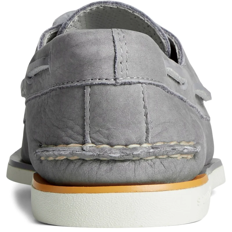 Sperry Authentische Original 2-Loch-Bootsschuhe aus Nubukleder in Gold für Herren – Grau