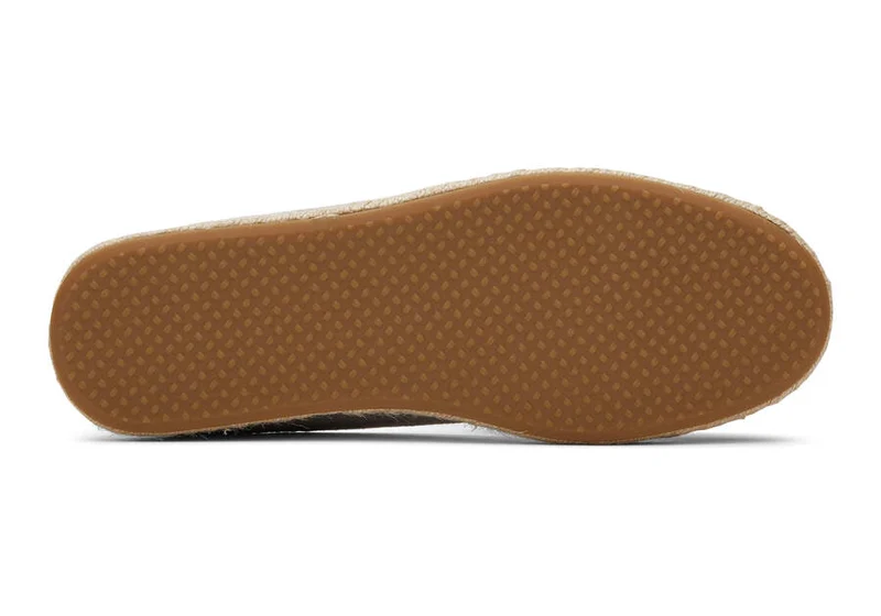 TOMS Damen-Espadrille „Santiago“ aus recyceltem Baumwollcanvas – Drizzle Grey