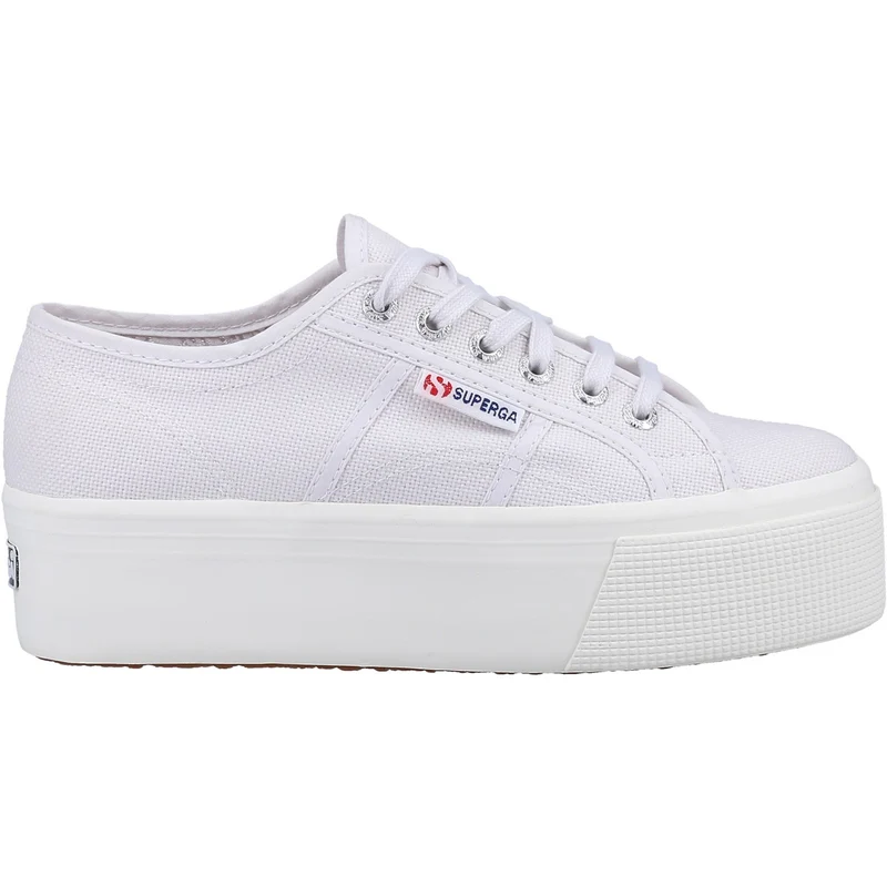 Superga Damen 2790 Linea Up And Down Plateau-Sneaker – Grau