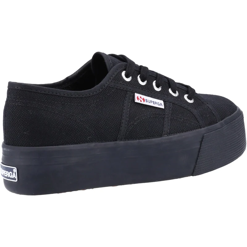 Superga Damen 2790 Linea Up And Down Plateau-Sneaker – Schwarz