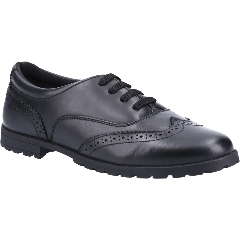 Hush Puppies Eadie-Schulschuhe aus Leder für Mädchen – Schwarz