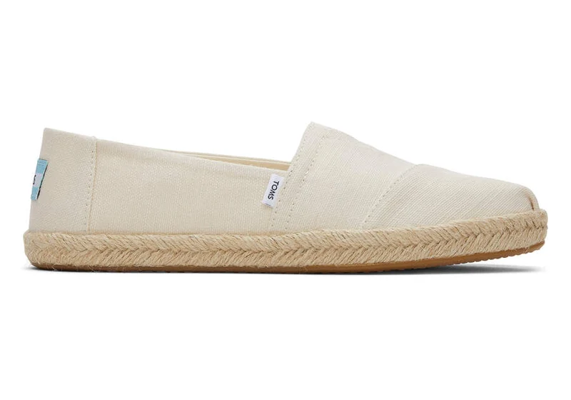 TOMS Alpargata Eco Espadrille aus recycelter Baumwolle für Damen – Natur