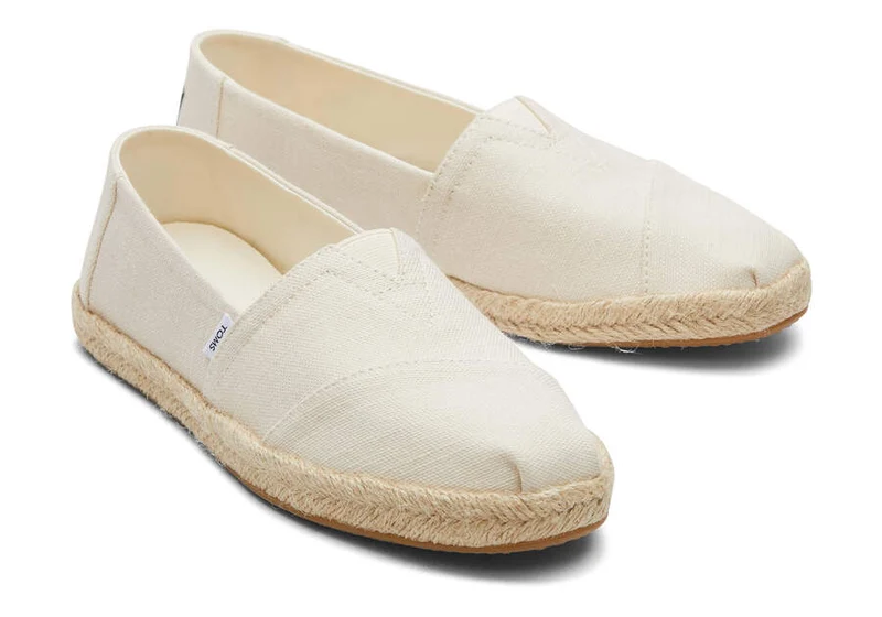 TOMS Alpargata Eco Espadrille aus recycelter Baumwolle für Damen – Natur