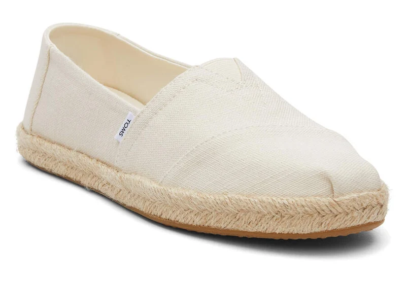 TOMS Alpargata Eco Espadrille aus recycelter Baumwolle für Damen – Natur