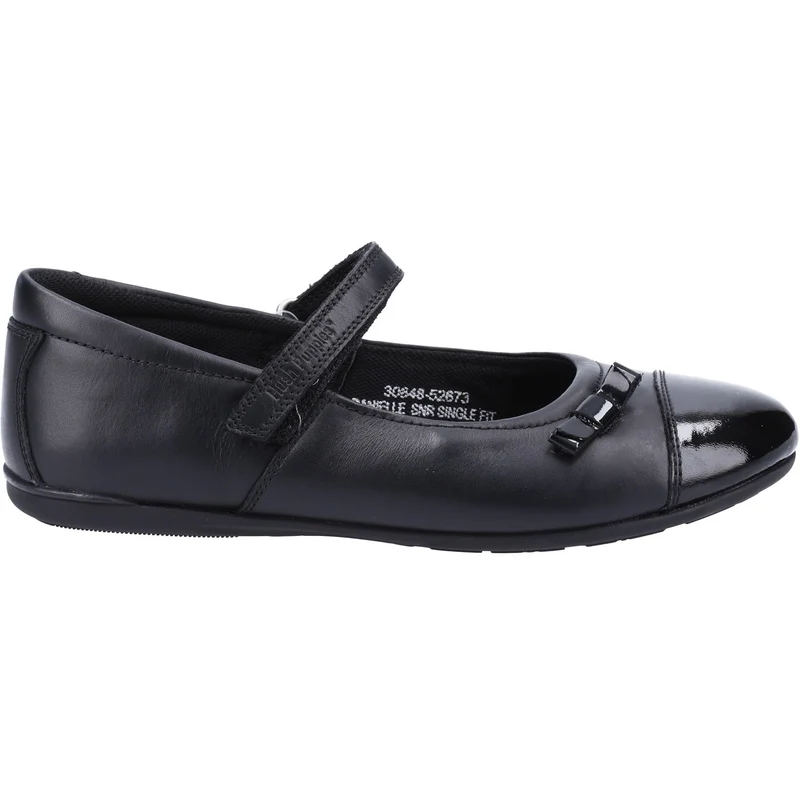 Hush Puppies Schulschuhe Danielle aus Leder für Mädchen – Schwarz