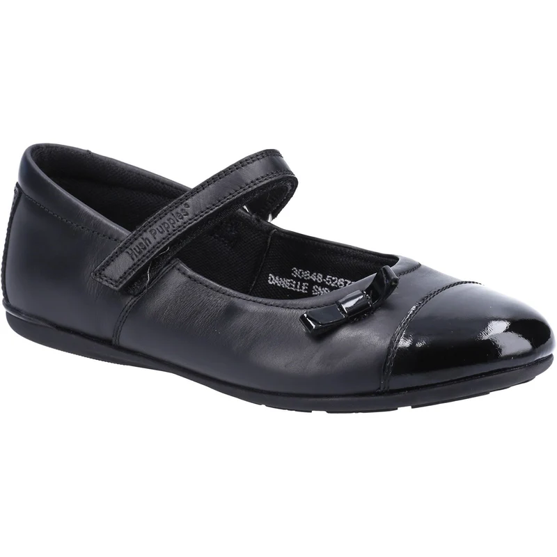 Hush Puppies Schulschuhe Danielle aus Leder für Mädchen – Schwarz