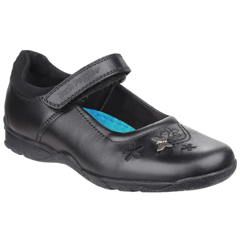 Hush Puppies Schulschuhe Clare aus Leder für Mädchen – Schwarz