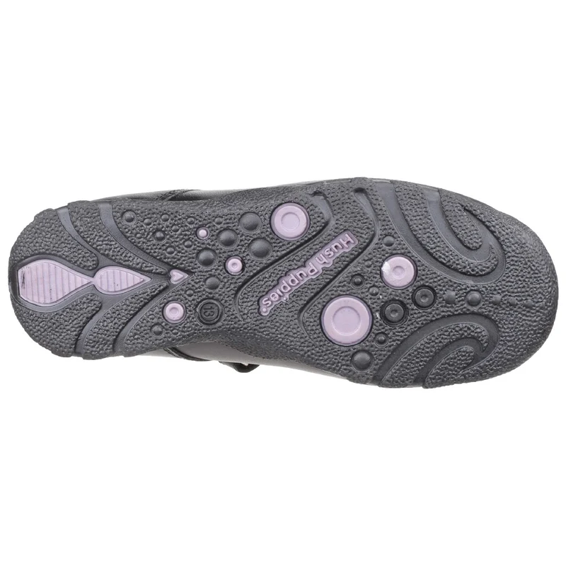 Hush Puppies Schulschuhe Clare aus Leder für Mädchen – Schwarz