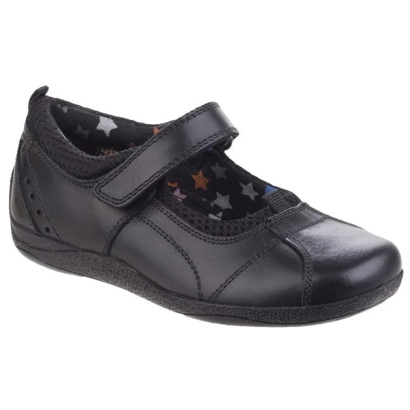 Hush Puppies Schulschuhe Cindy aus Leder für Mädchen – Schwarz