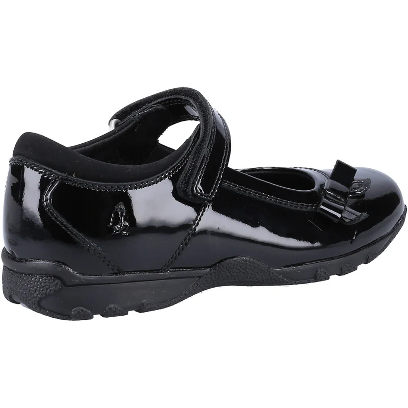 Hush Puppies Carrie Lack-Schulschuhe für Mädchen – Schwarz