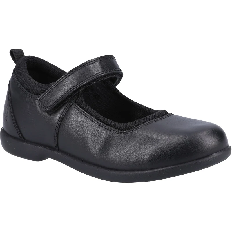 Hush Puppies Schulschuhe „Bianca“ aus Leder für Mädchen – Schwarz