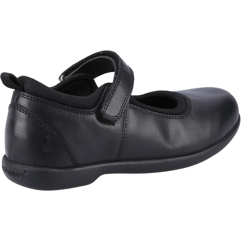 Hush Puppies Schulschuhe „Bianca“ aus Leder für Mädchen – Schwarz