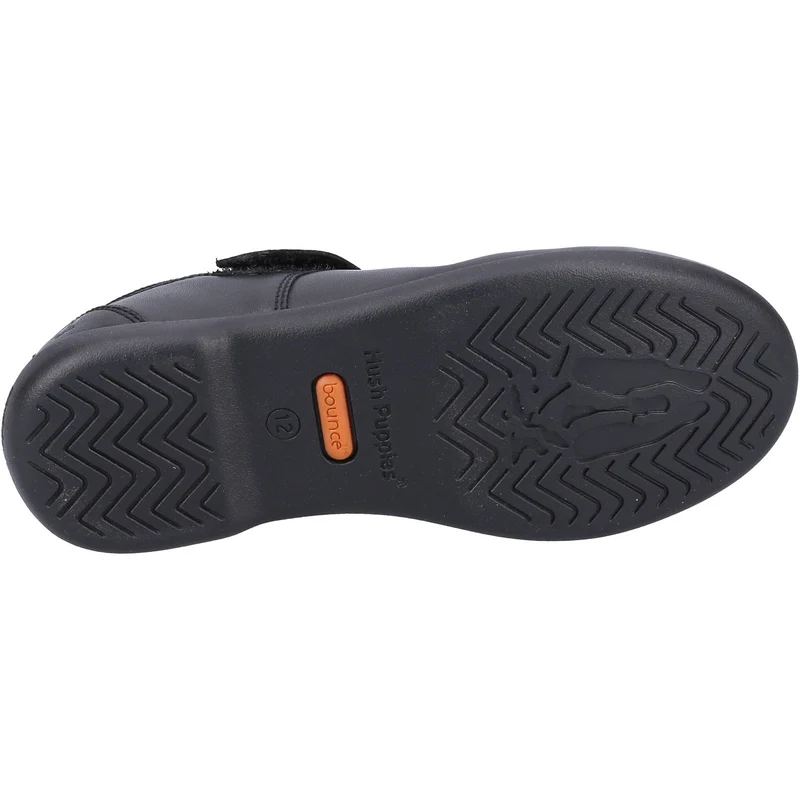 Hush Puppies Schulschuhe „Bianca“ aus Leder für Mädchen – Schwarz