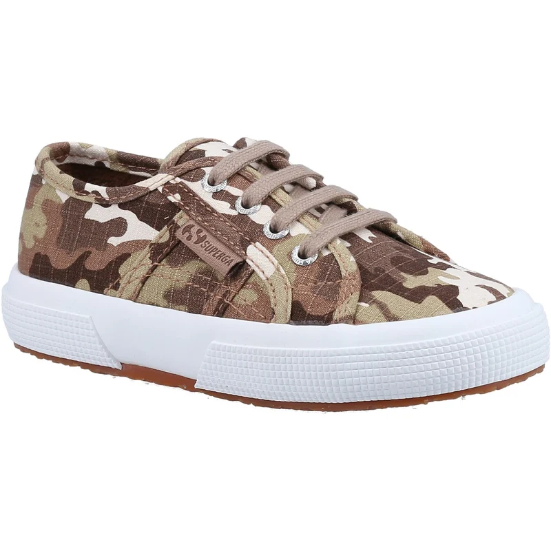 Superga Unisex-Sneaker 2750 Kids Camo Ripstop – Beige