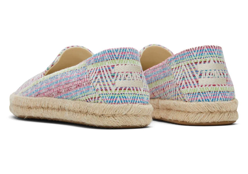 TOMS Damen Santiago Chunky Global Woven Espadrille – Natur