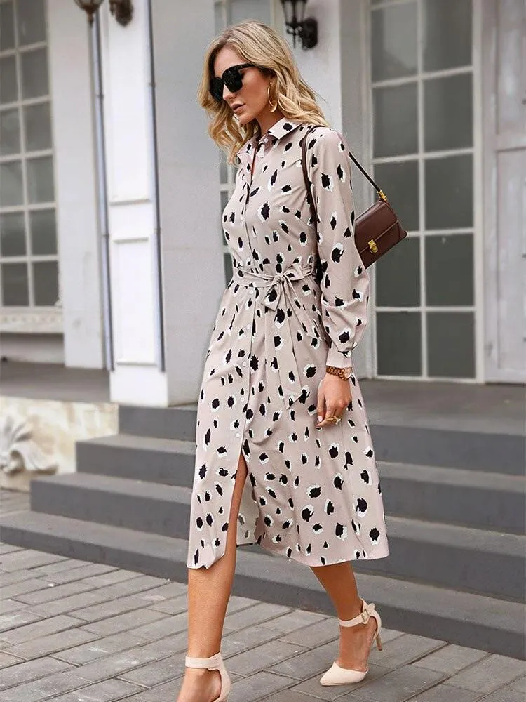 AlexisDress I Kleid mit Leopardenmuster für Frauen