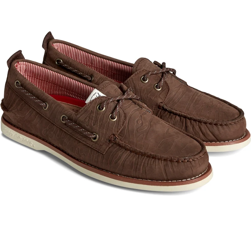 Sperry Authentische Original 2-Loch-Bootsschuhe für Herren – Braun