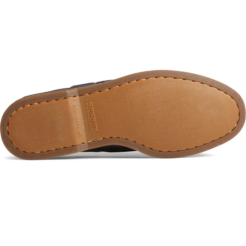 Sperry Authentische Original-Bootsschuhe für Herren aus getrommeltem Leder – Marineblau
