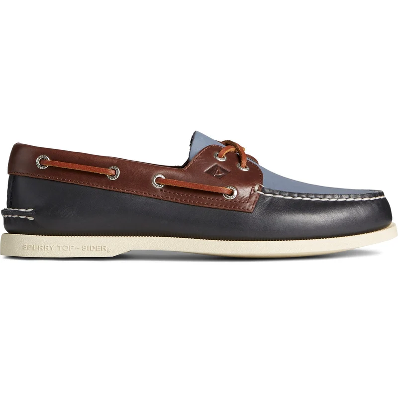 Sperry Authentische Original 2-Eye Tri-Tone Bootsschuhe für Herren – Marineblau