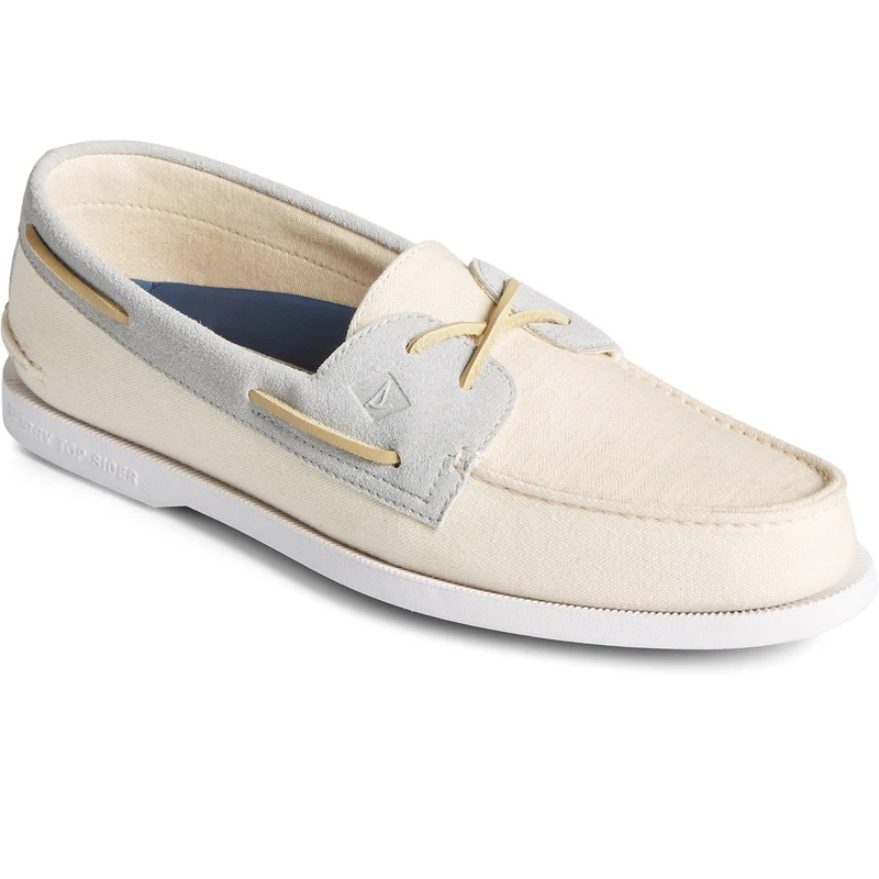 Sperry Authentischer Original 2-Eye Seacycled-Bootsschuh für Herren – Hellbraun