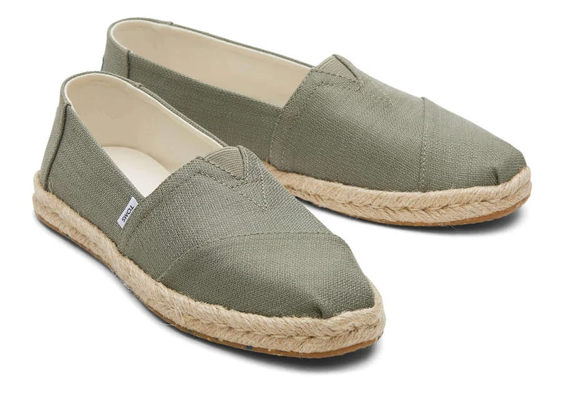 TOMS Alpargata Eco Rope Espadrille für Damen – Vetivergrau
