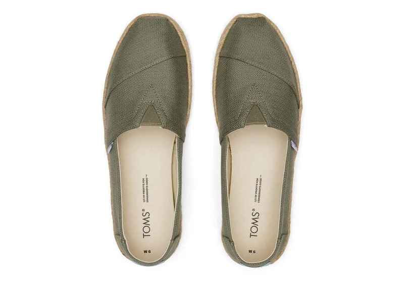 TOMS Alpargata Eco Rope Espadrille für Damen – Vetivergrau